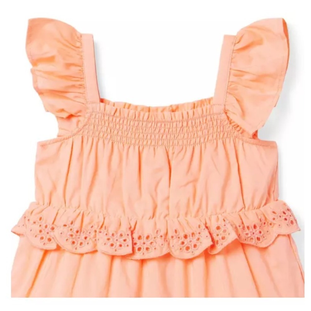Janie and Jack Eyelet Ruffle Dress Size 2T - Picture 5 of 6